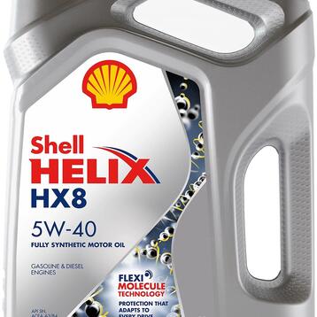 Масло моторное SHELL HELIX HX8 SYNTHETIC 5W-40, бензин, 4 л, 550023515